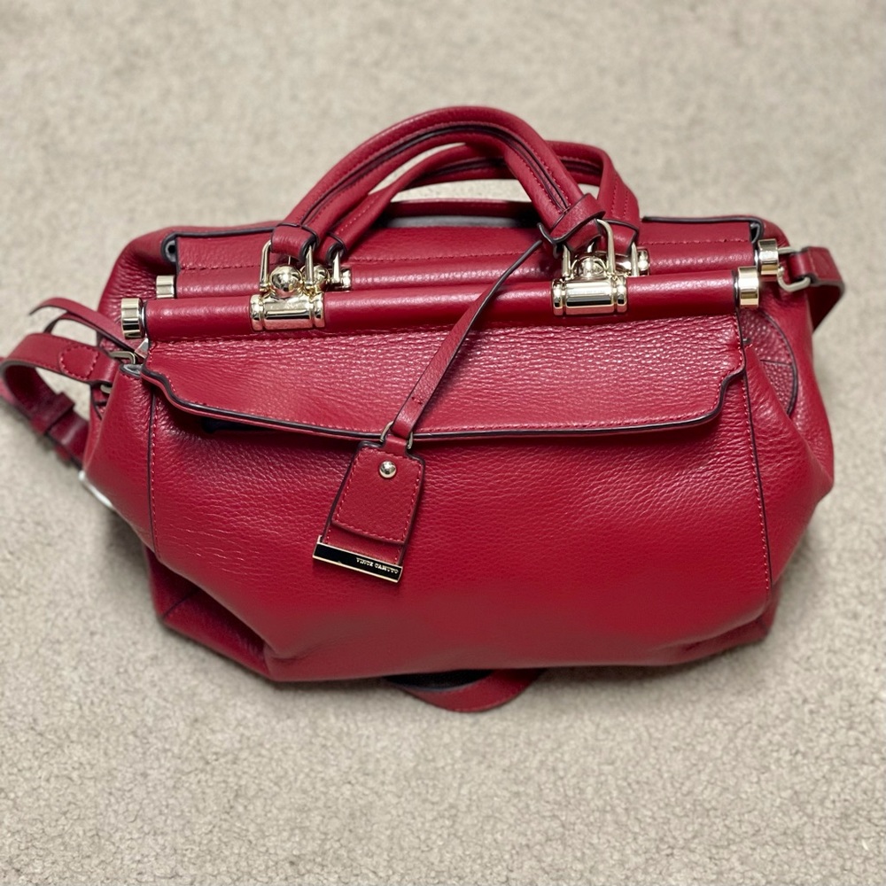Vince Camuto Carla Satchel used once, almost new.